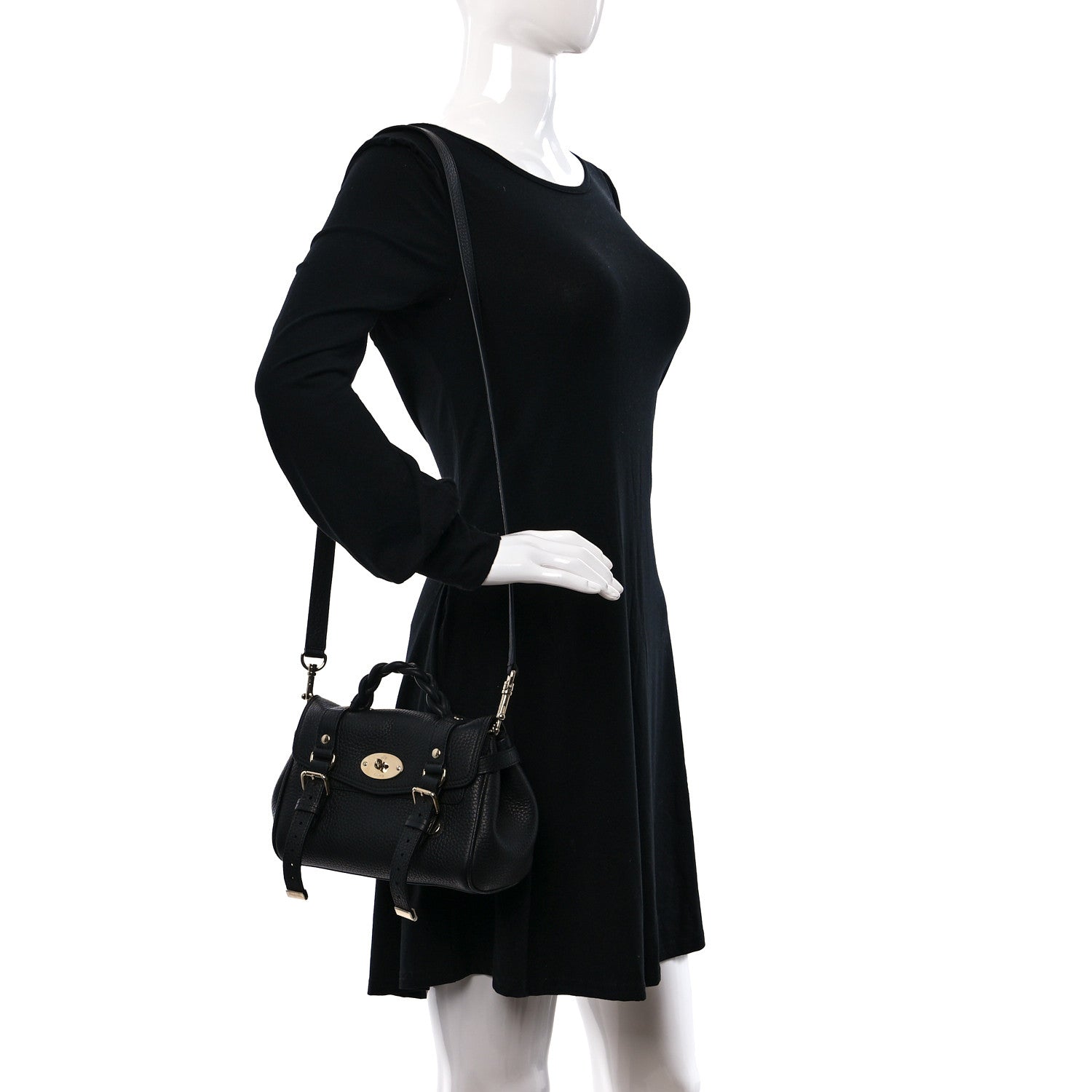Mulberry Heavy Grain Mini Alexa Black 2 of 8