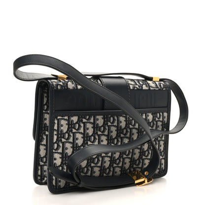 Christian Dior Oblique 30 Montaigne Flap Bag Blue 3 of 10