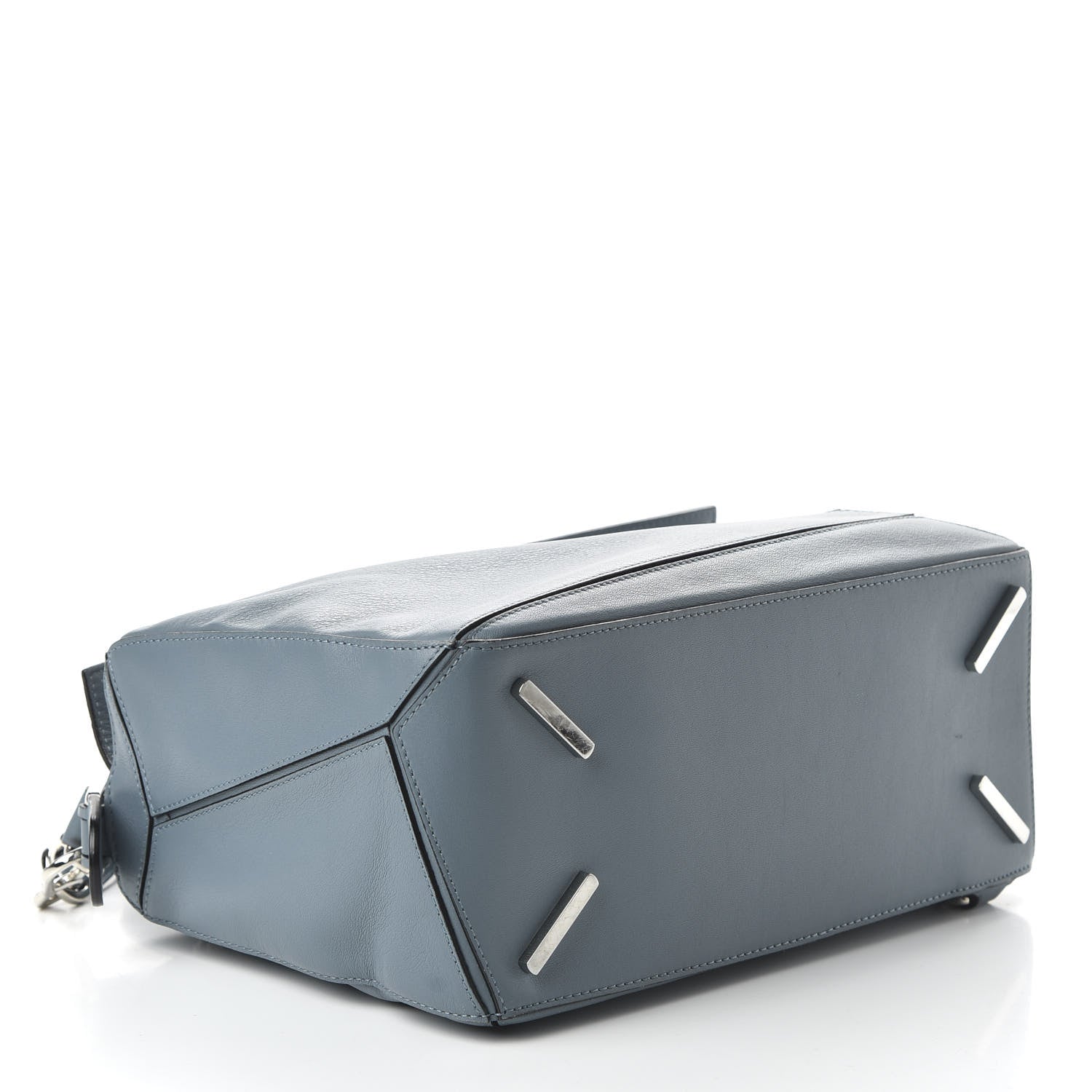 Loewe Calfskin Medium Puzzle Bag Stone Blue 4 of 11