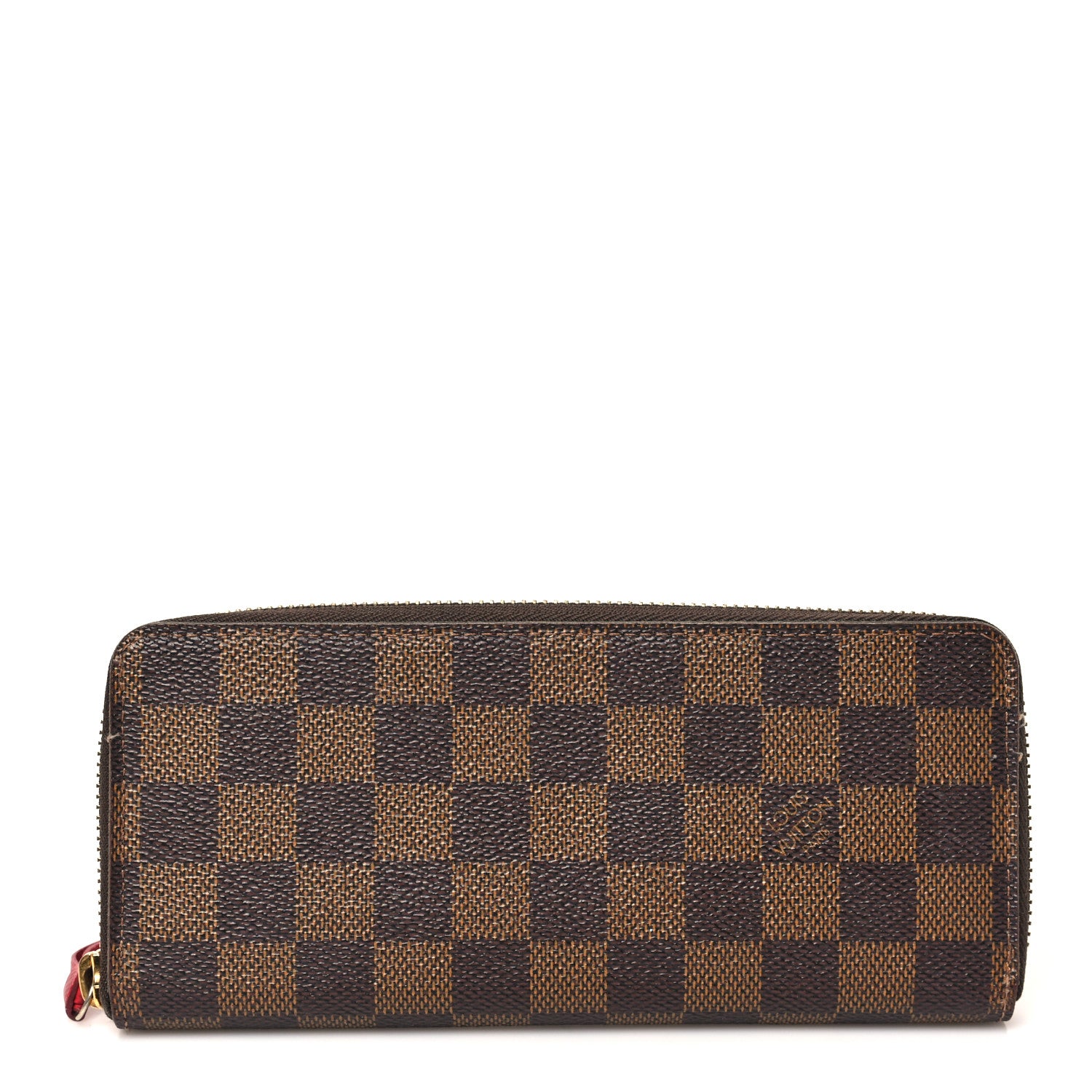 Louis Vuitton Damier Ebene Clemence Wallet Cherry 1 of 7