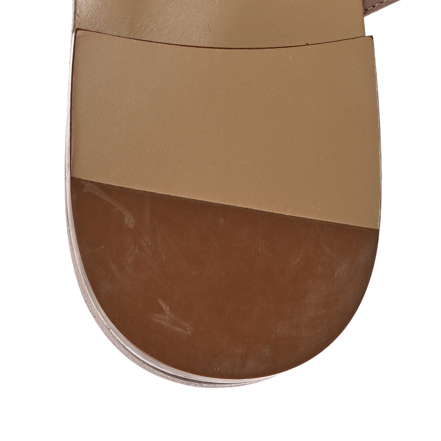 Nappa Rockstud Flat Cage Mules 39 Opal Grey Poudre