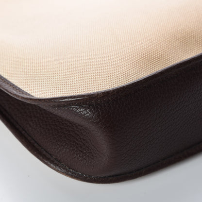 Hermes Toile Natural Barenia Evelyne GM Ebene 13 of 14
