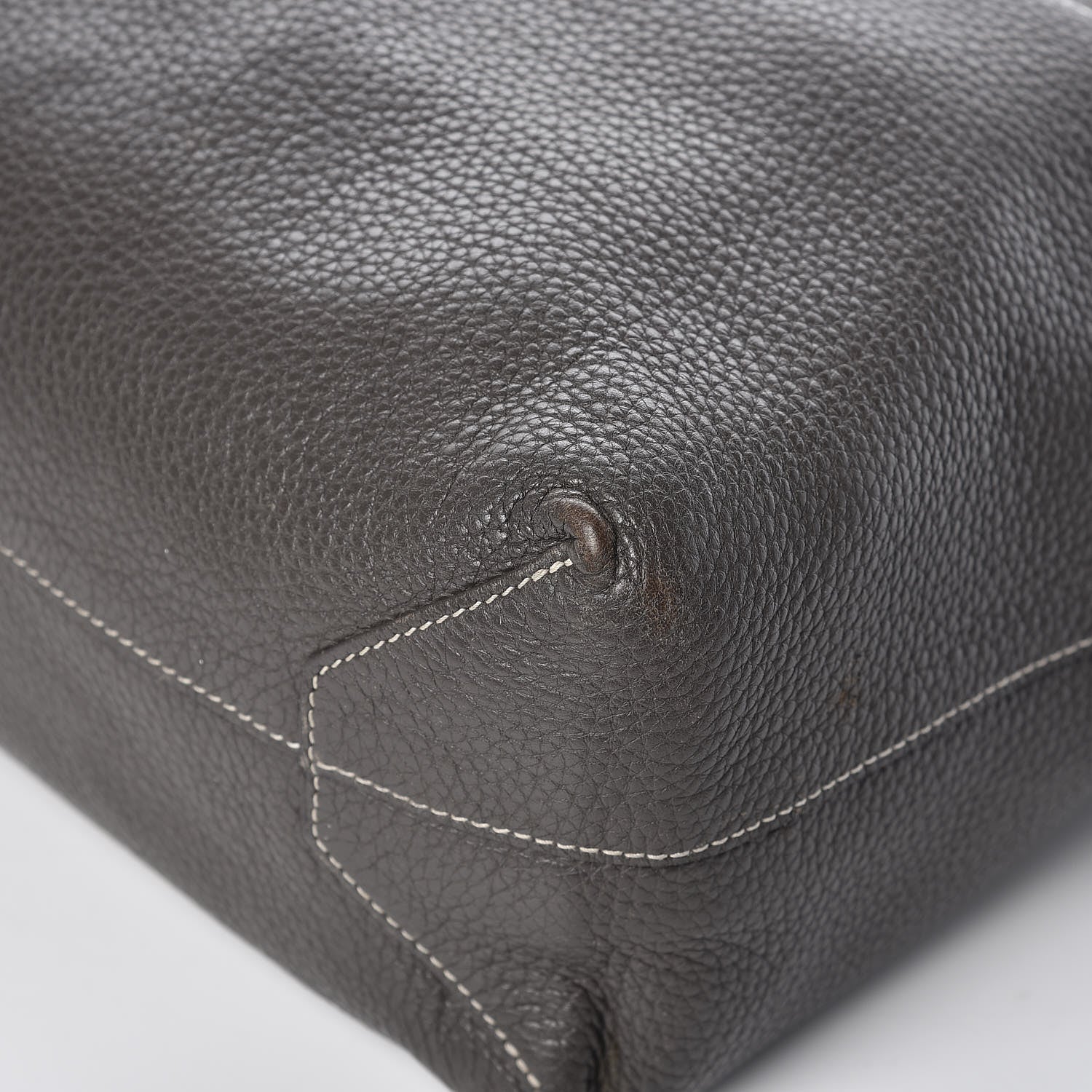 Hermes Taurillon Clemence Double Sens 36 Reversible Tote Graphite Bleu Electrique 11 of 23