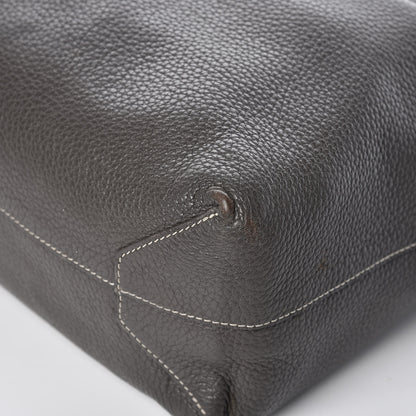 Hermes Taurillon Clemence Double Sens 36 Reversible Tote Graphite Bleu Electrique 11 of 23