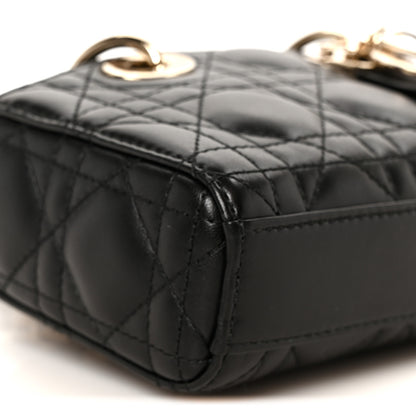 Christian Dior Patent Lambskin Cannage Micro Lady D-Joy Black 8 of 9