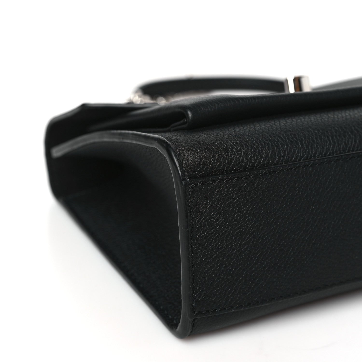 Louis Vuitton Soft Calfskin Mylockme Chain Bag BB Black 8 of 9
