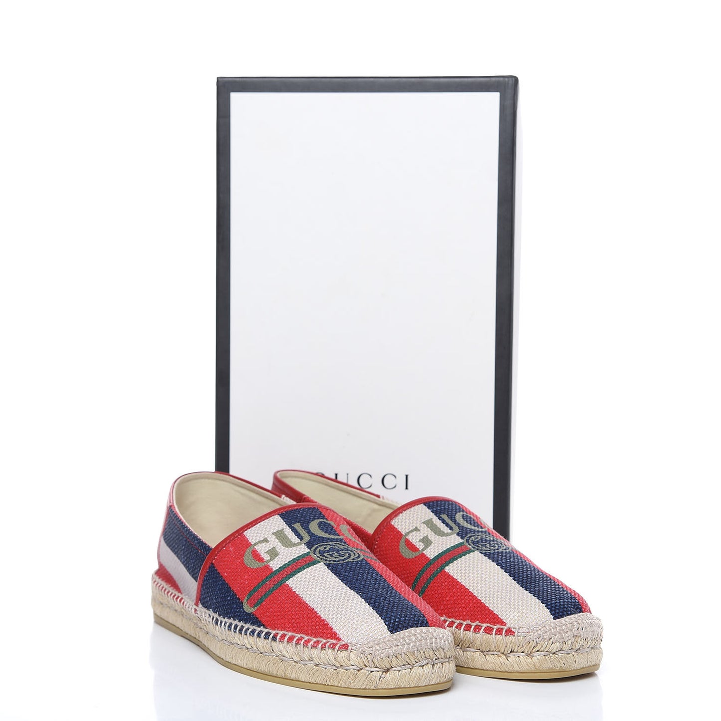 Canvas Sylvie Stripe Logo Mens Espadrilles 10 Mystic White Hibiscus Red Maritime