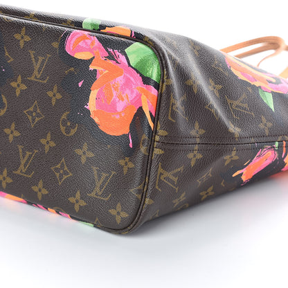 Louis Vuitton Monogram Roses Neverfull MM 10 of 10