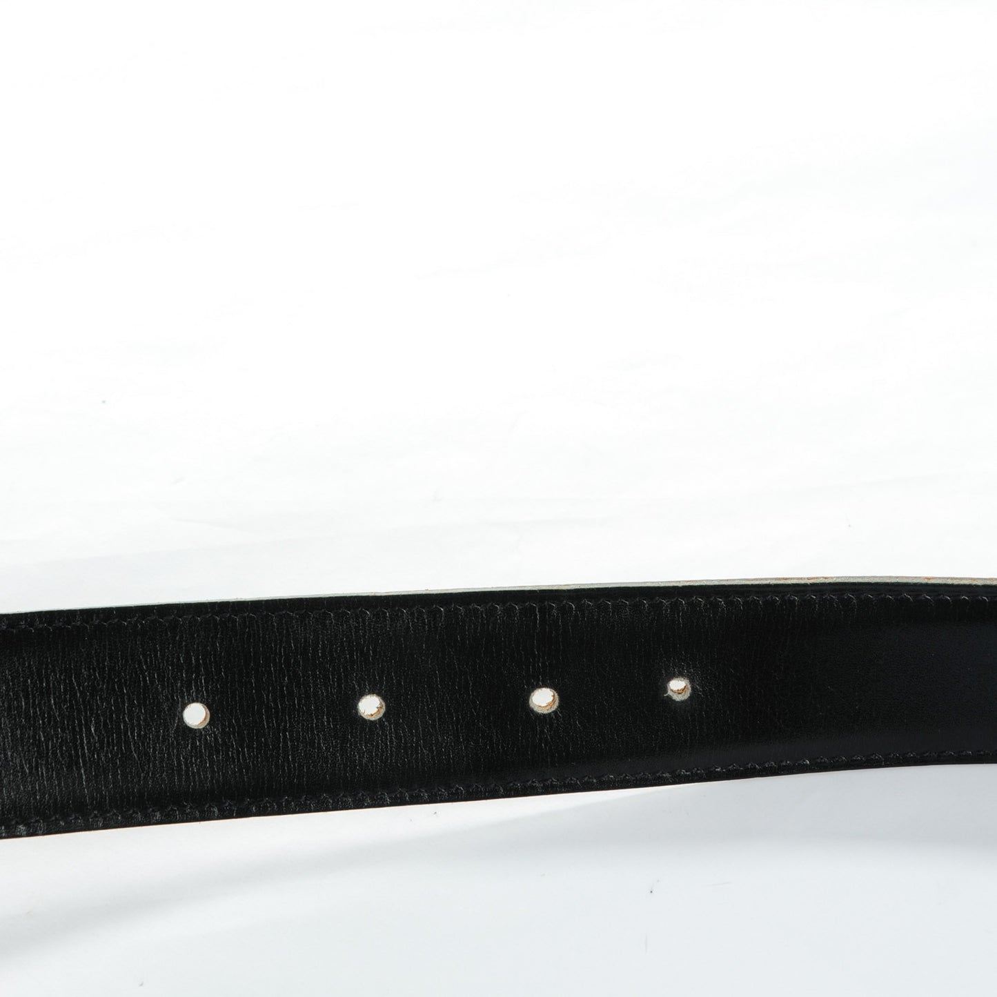 Box Courchevel 32mm H Belt 75 Black Gold