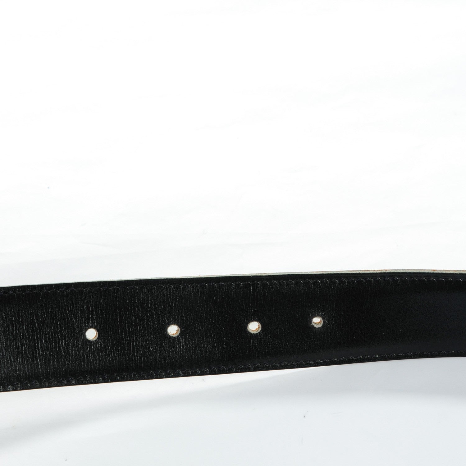 Hermes Box Courchevel 32mm H Belt 75 Black Gold 5 of 6