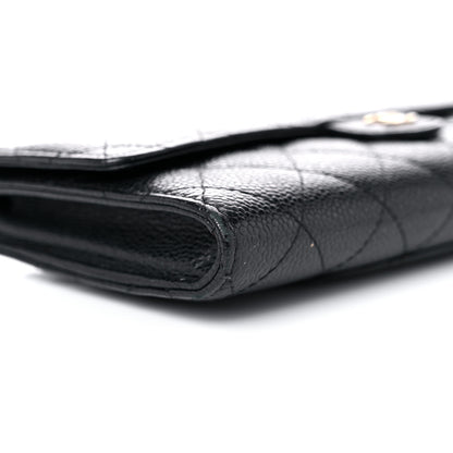 Chanel Caviar Quilted Travel Wallet Black 10 of 16