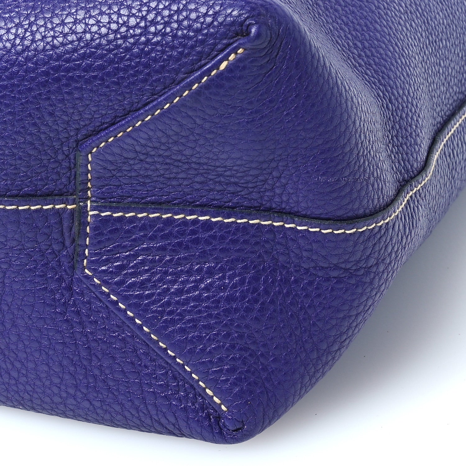 Hermes Taurillon Clemence Double Sens 45 Reversible Tote Iris Bleu De Malte 15 of 15
