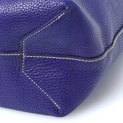 Hermes Taurillon Clemence Double Sens 45 Reversible Tote Iris Bleu De Malte 15 of 15