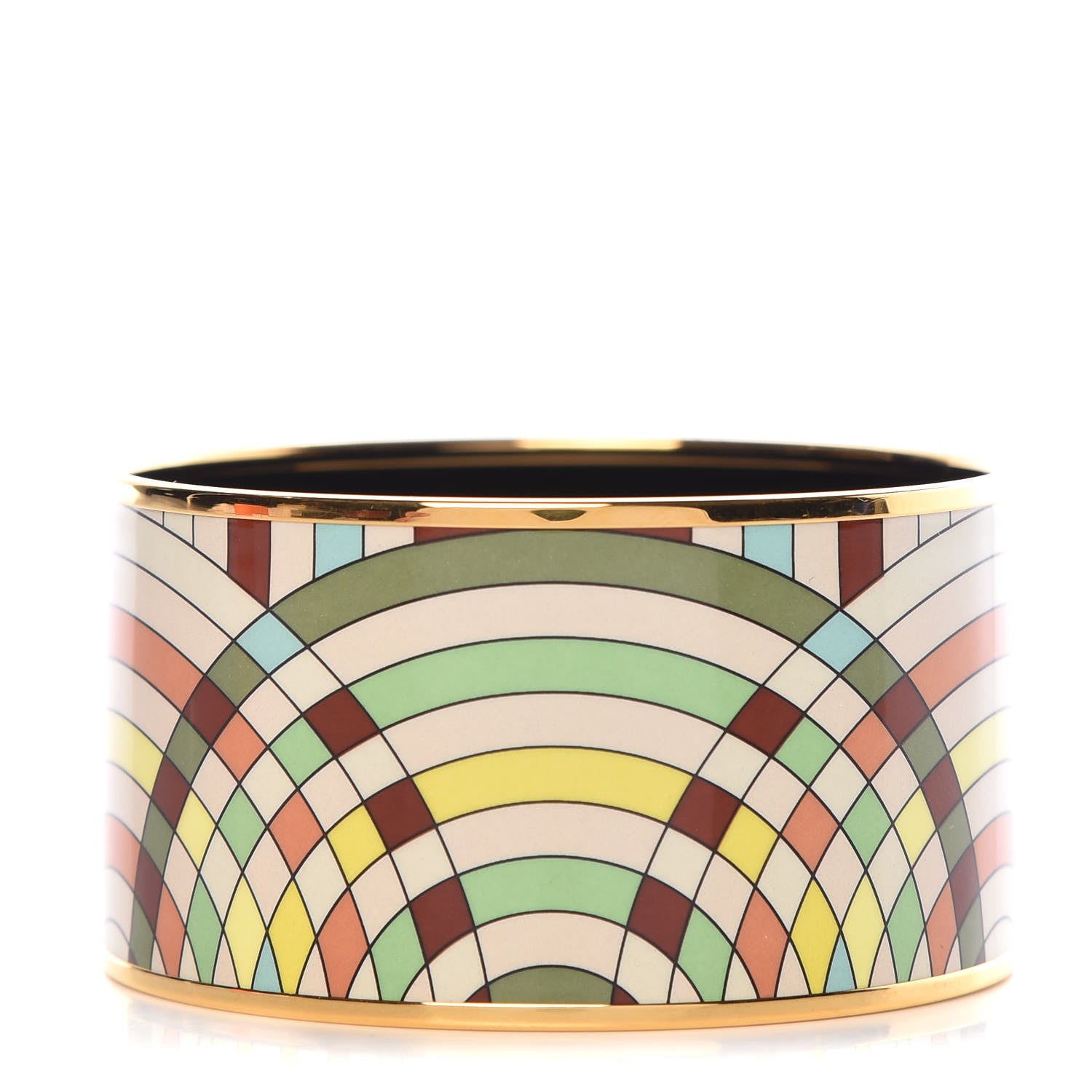 Hermes Enamel Printed Extra Wide Bracelet 65 1 of 6