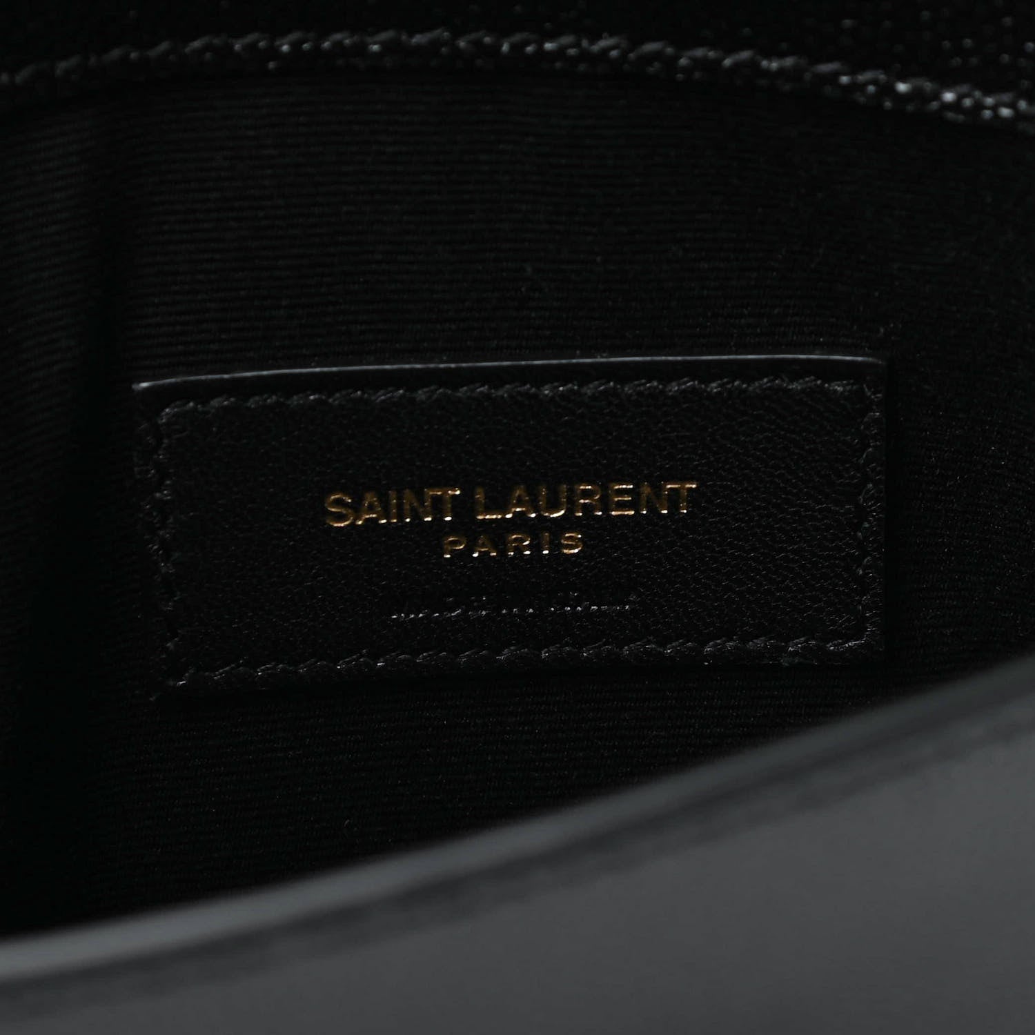 Saint Laurent Grain De Poudre Uptown Pouch Black 6 of 7