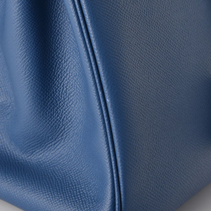 Hermes Epsom Birkin 35 Bleu Agate 43 of 45