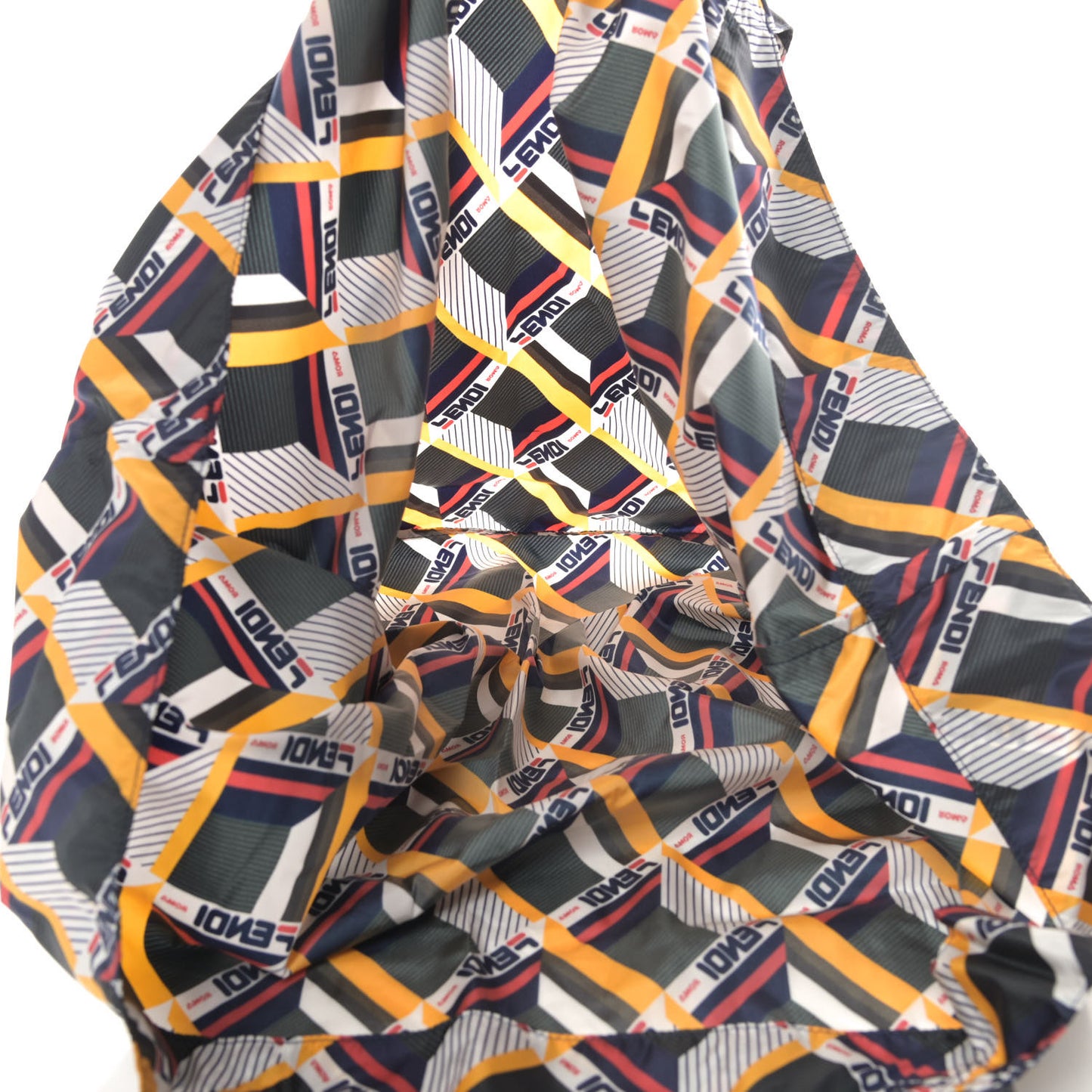 X FILA Nylon Mania Fold Up Tote Black