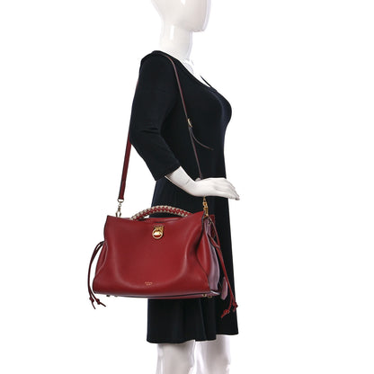 Mulberry Heavy Grain Iris Tote Red 2 of 8