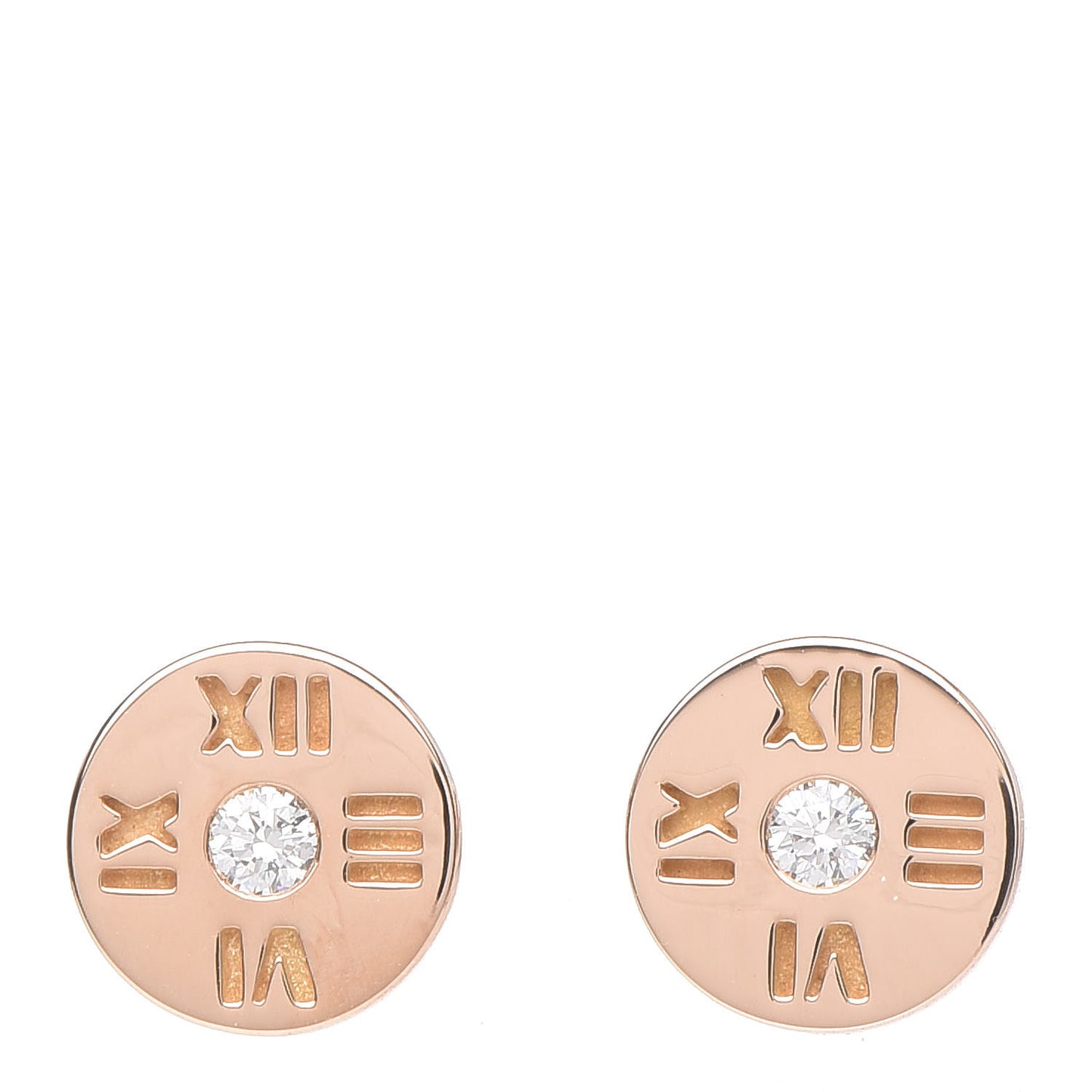 18K Rose Gold Diamond Mini Atlas Earrings