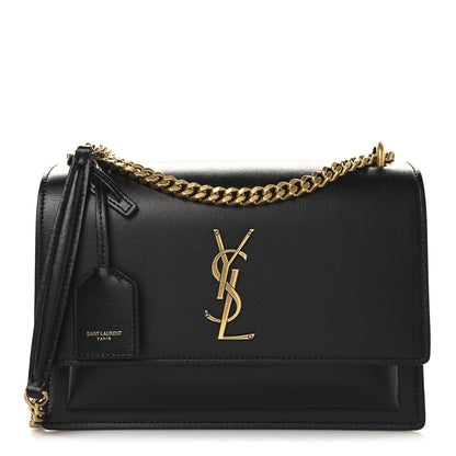Saint Laurent Calfskin Medium Monogram Sunset Black 1 of 9