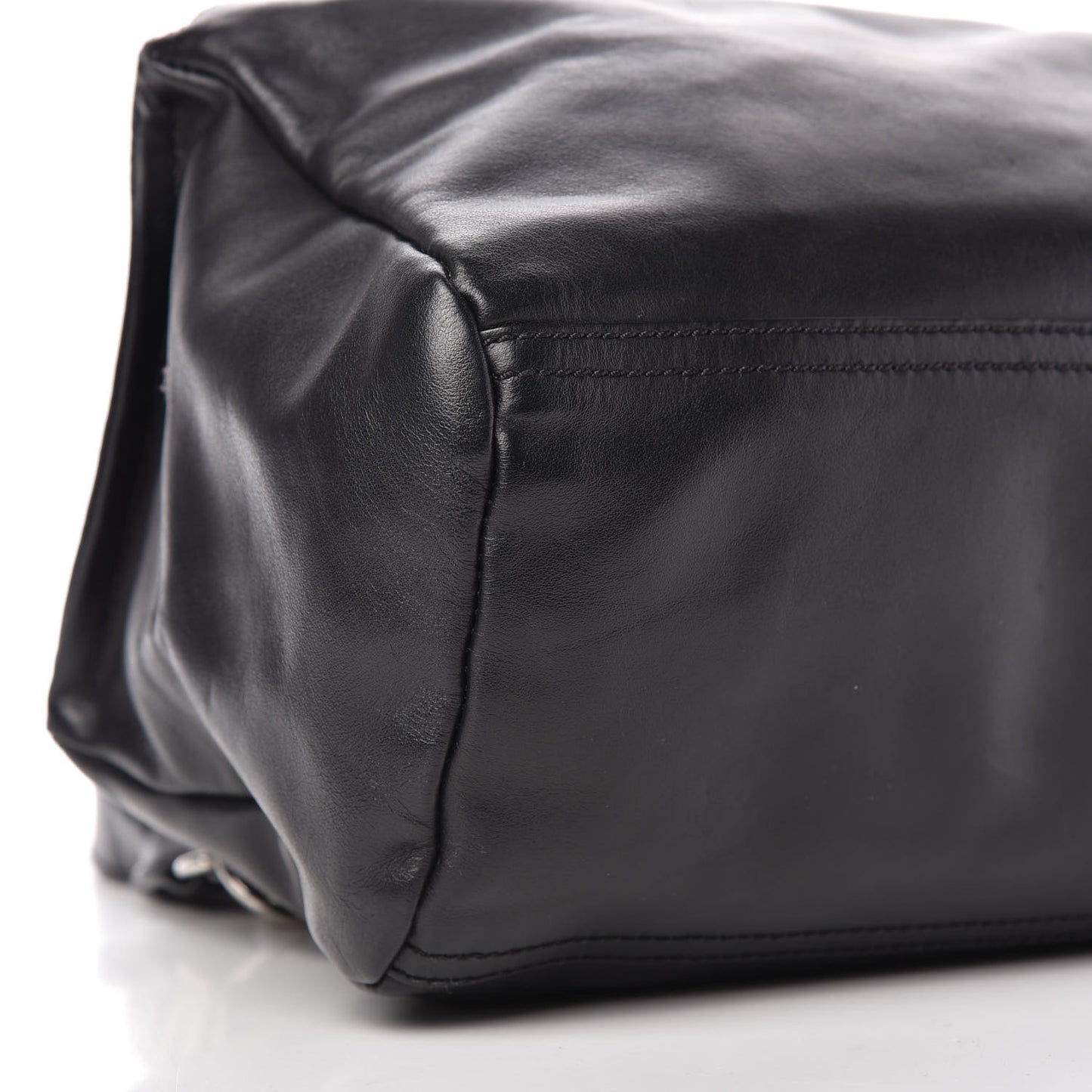 Calfskin Medium Pandora Logo Strap Black