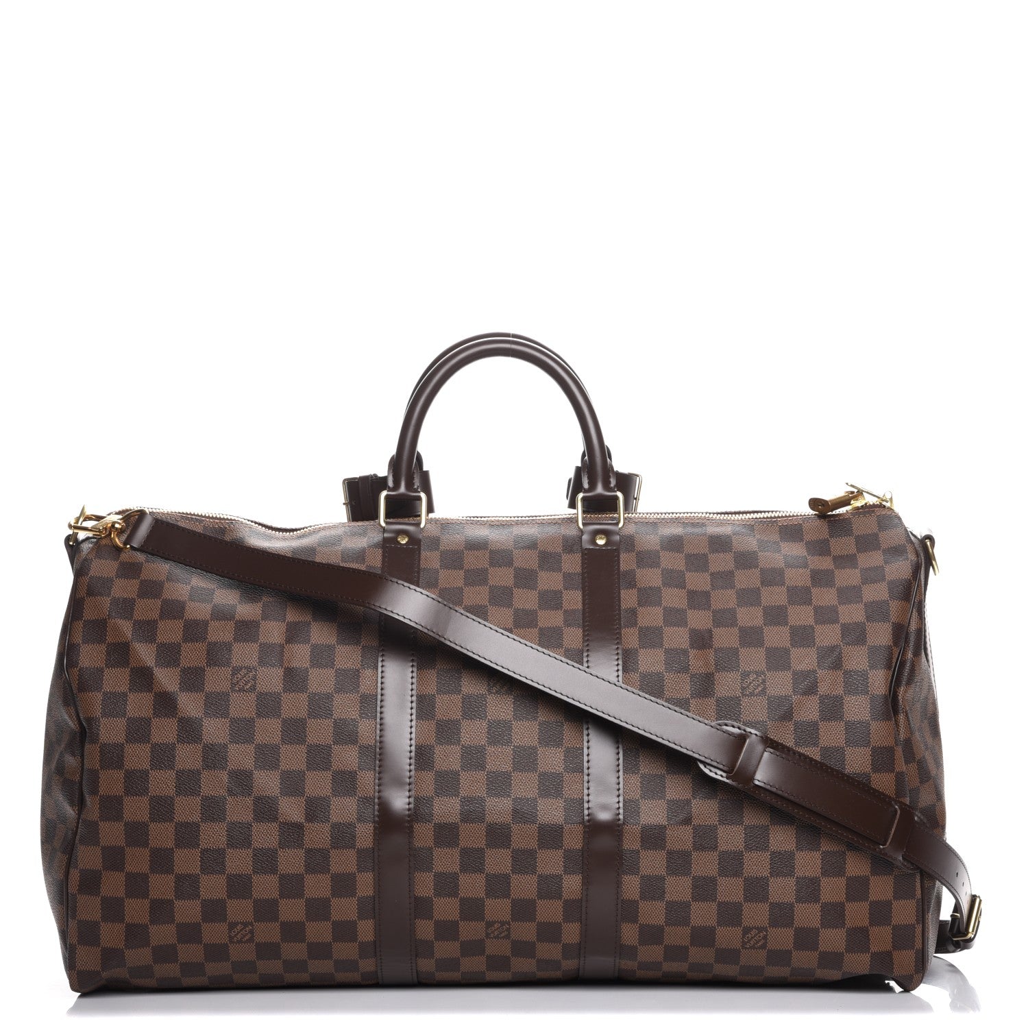 Louis Vuitton Damier Ebene Keepall Bandouliere 55 1 of 9