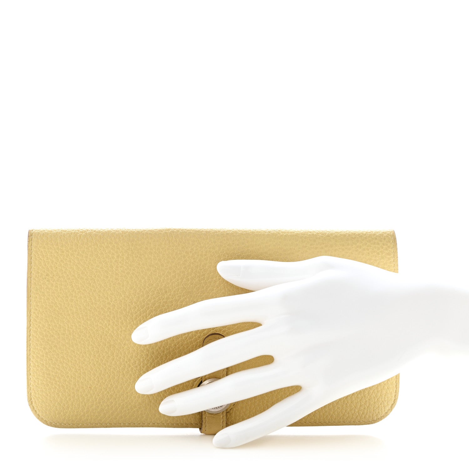 Hermes Togo Dogon Recto Verso Wallet Jaune Poussin 2 of 9