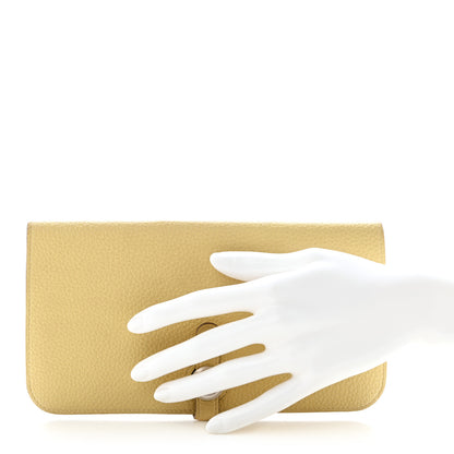 Hermes Togo Dogon Recto Verso Wallet Jaune Poussin 2 of 9