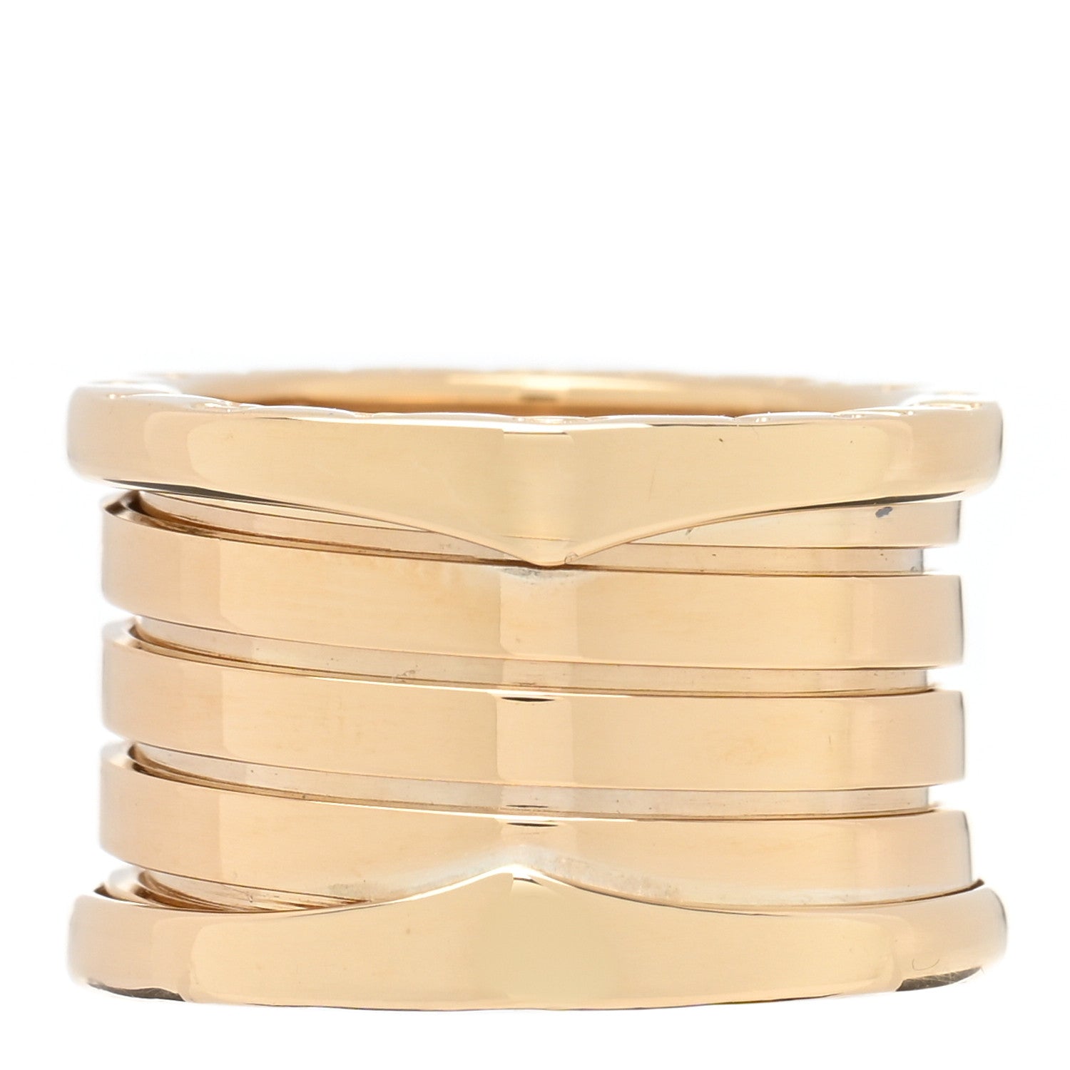 Bulgari 18K Yellow Gold B.Zero1 Four-Band Ring 48 4.5 1 of 4