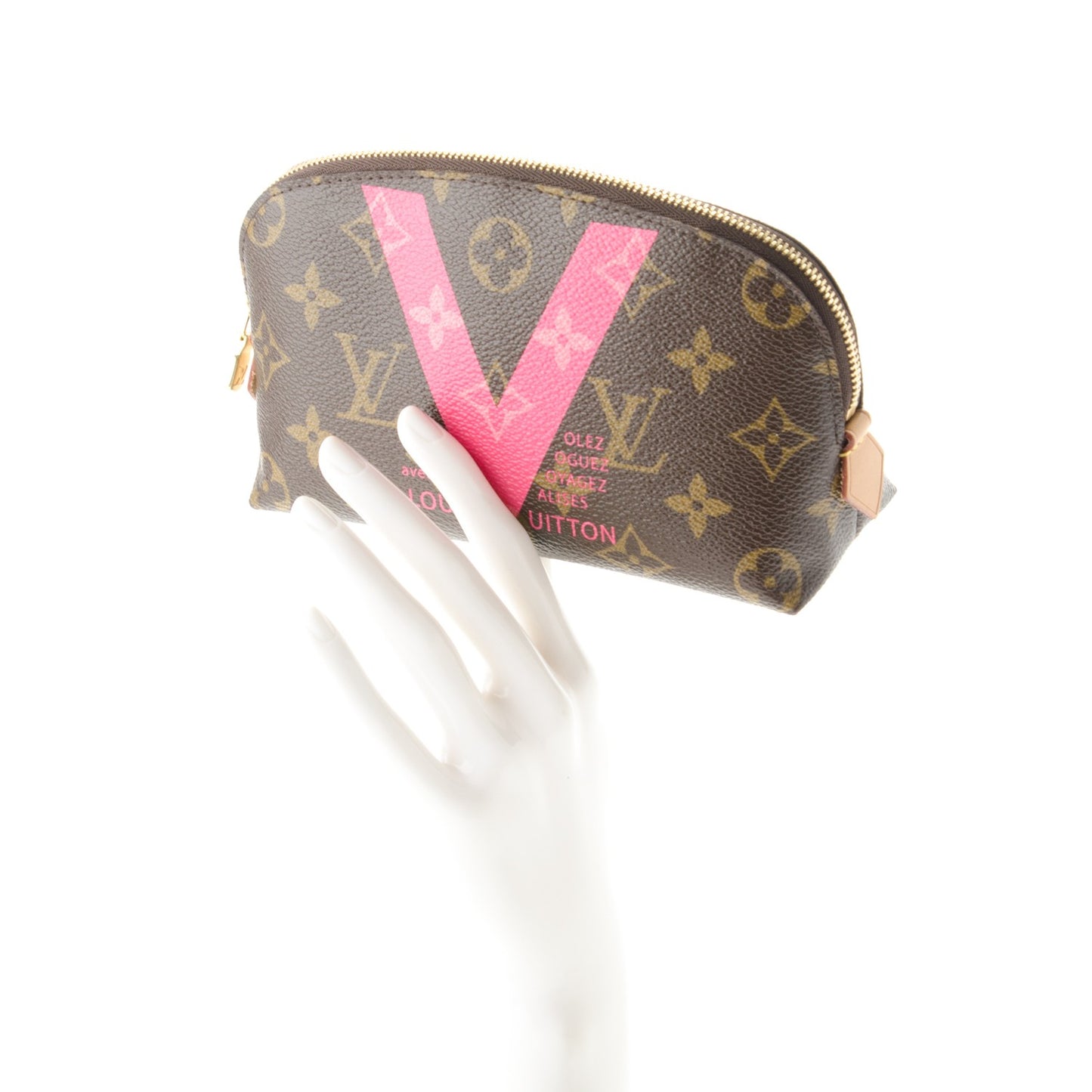 Monogram V Cosmetic Pouch Grenade