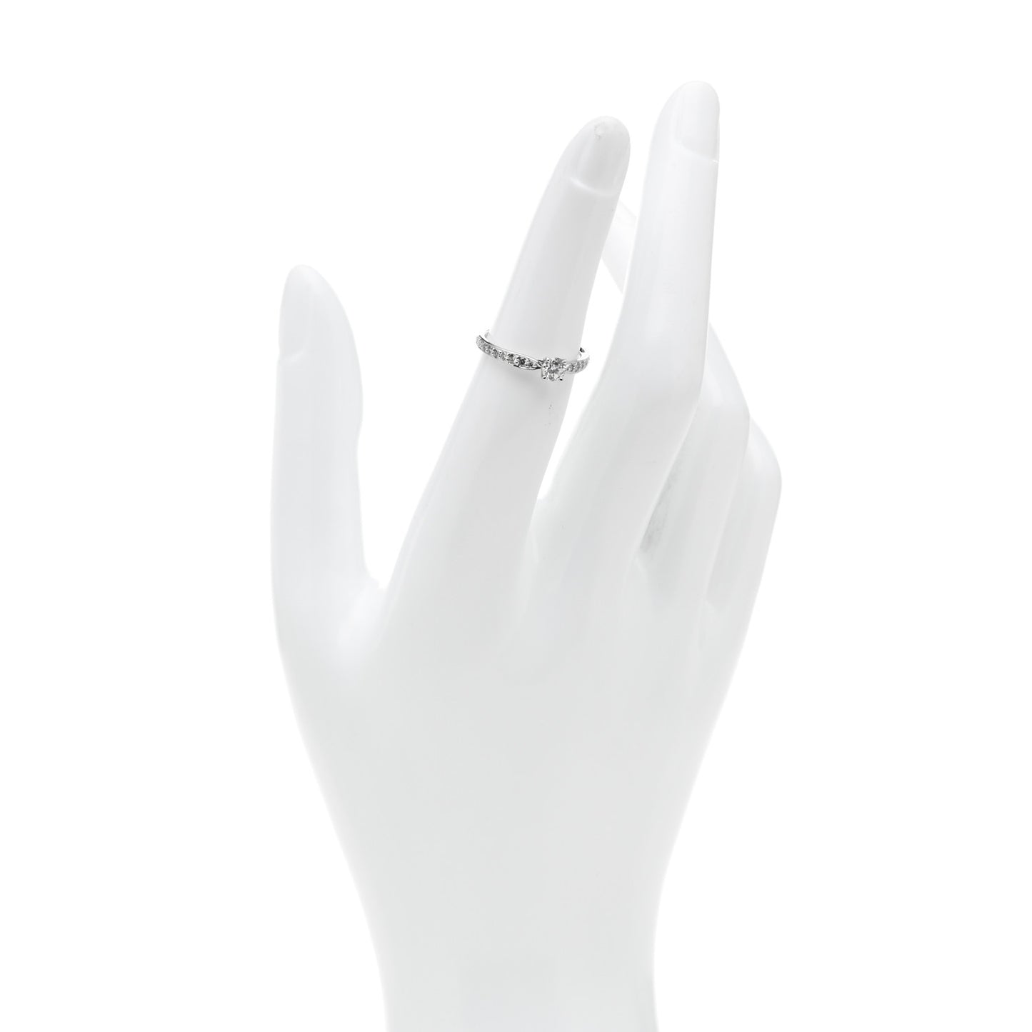 Platinum Diamond .25ct Round Brilliant Harmony Engagement Ring 49 5