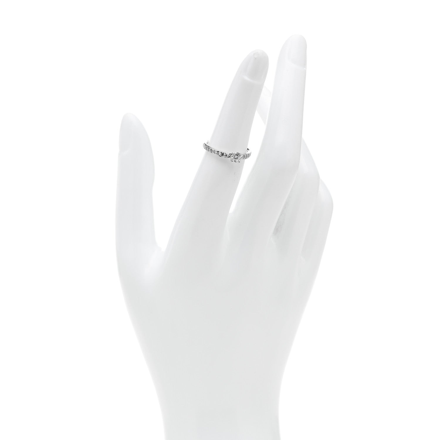 Tiffany Platinum Diamond .25ct Round Brilliant Harmony Engagement Ring 49 5 2 of 6