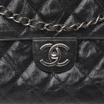 Chanel Crumpled Grained Calfskin Jumbo CC Crave Flap 8 of 12