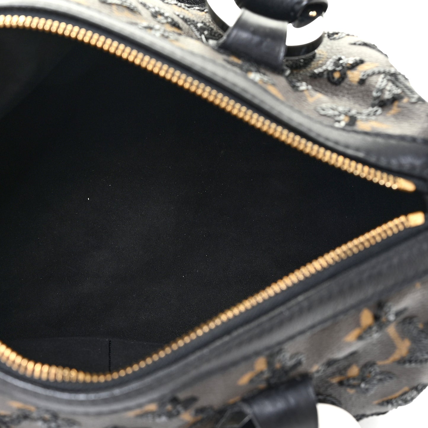 Monogram Sequins Eclipse Speedy 28 Black