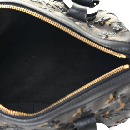 Louis Vuitton Monogram Sequins Eclipse Speedy 28 Black 5 of 11