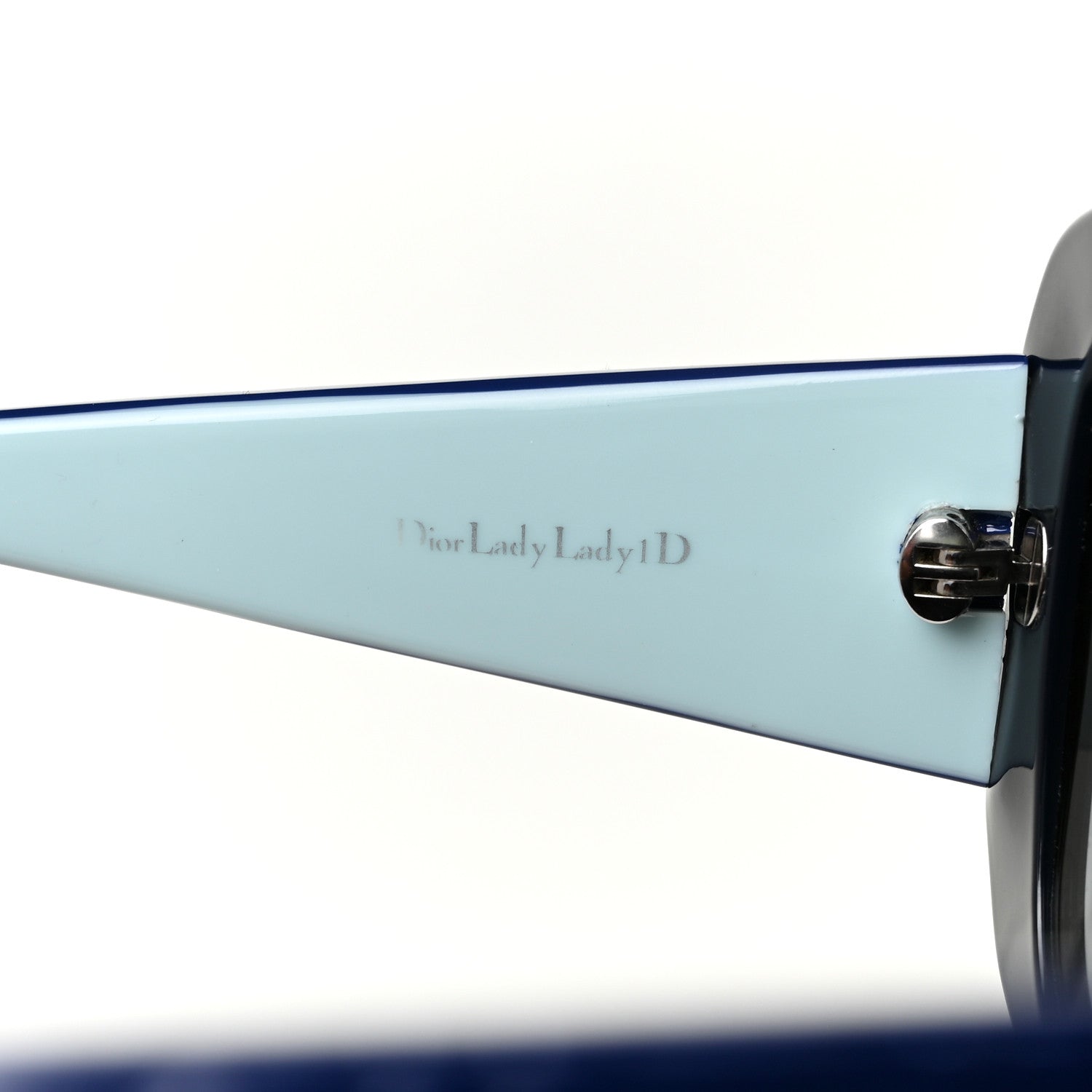 Christian Dior Resin Cannage Dior Lady Lady 1D Sunglasses Black Blue 7 of 8