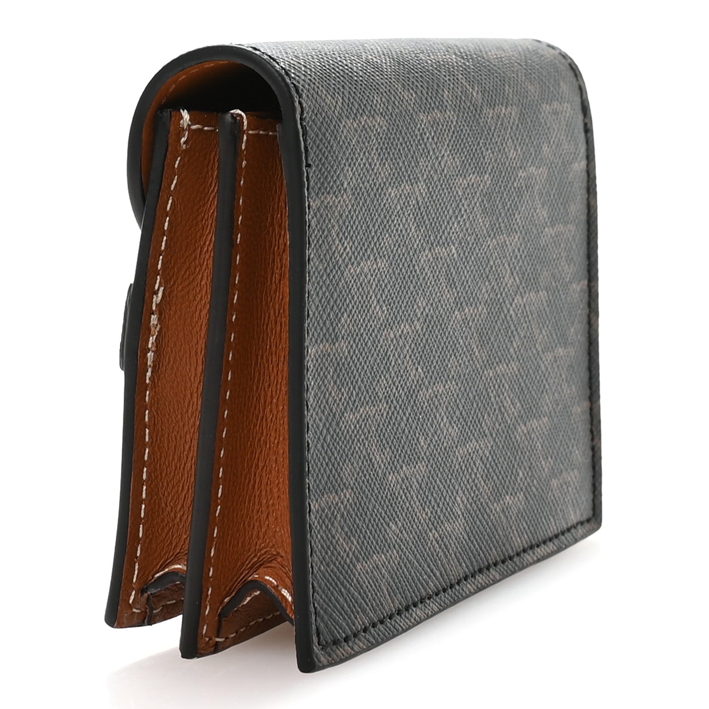 Triomphe Canvas Business Card Holder Tan