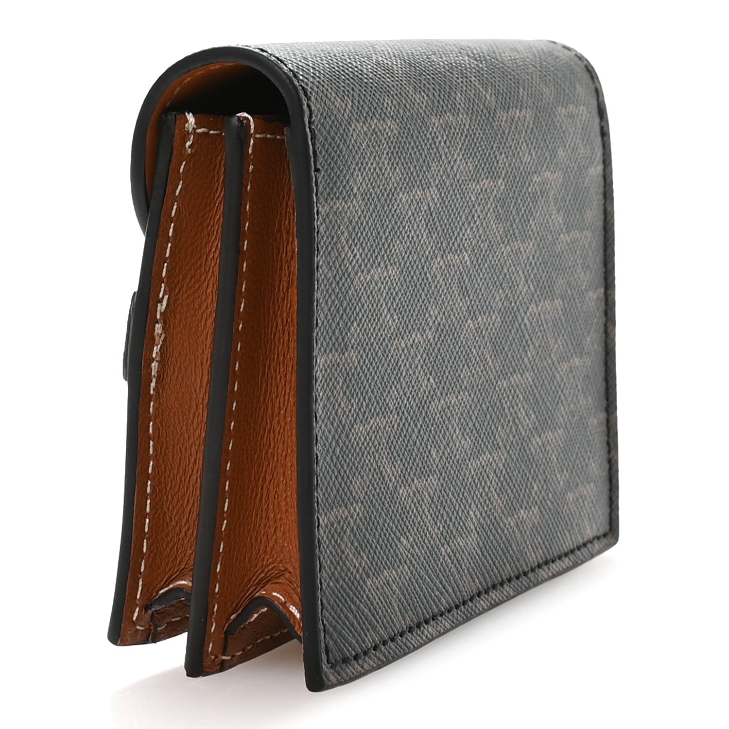 Celine Triomphe Canvas Business Card Holder Tan 3 of 9