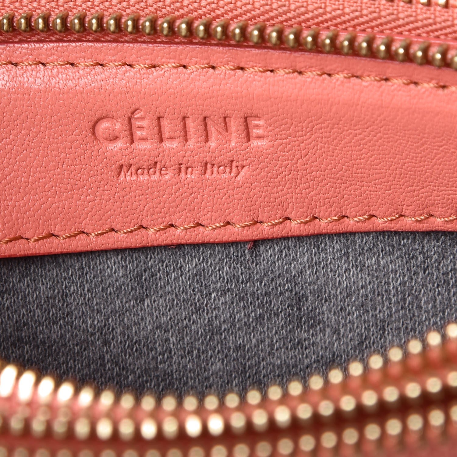 Celine Lambskin Small Trio Crossbody Bag Lipstick 8 of 13