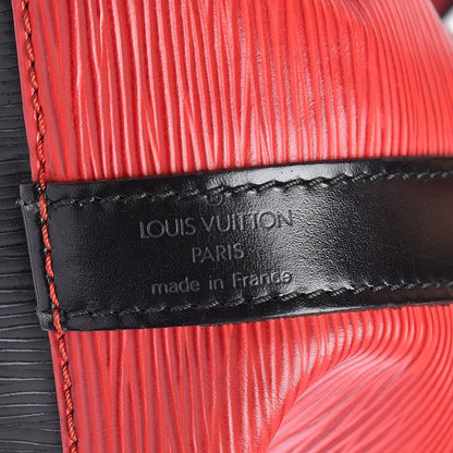 Louis Vuitton Epi Petit Bi-Color Noe Castillan Red Black 7 of 12