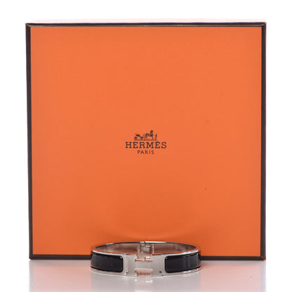 Hermes Enamel Narrow Clic Clac H Bracelet PM Black 6 of 6