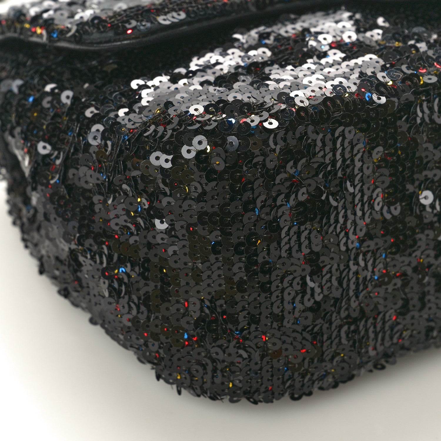 Chanel Sequin Small Single Flap Black Multicolor 9 of 10