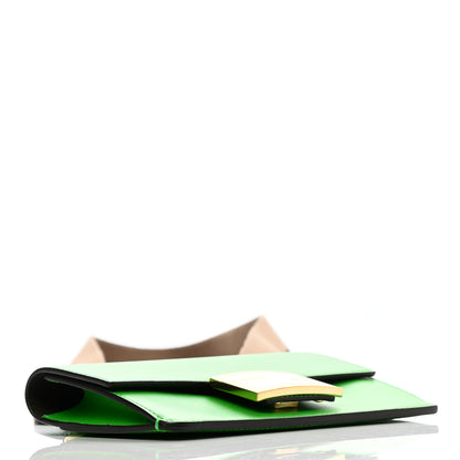 Fendi Vitello King Mini Flat Baguette Tomatillo 3 of 12