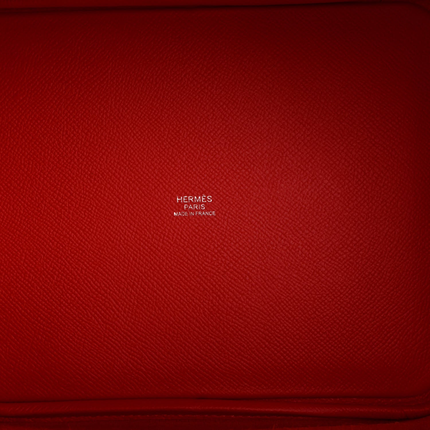 Hermes Epsom Tressage De Cuir Picotin Lock 22 MM Rouge Coeur Bleu du Nord Rouge H 5 of 11