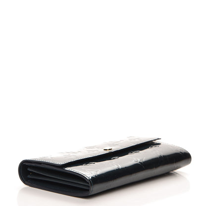 Louis Vuitton Vernis Sarah Wallet Blue Nuit 4 of 8