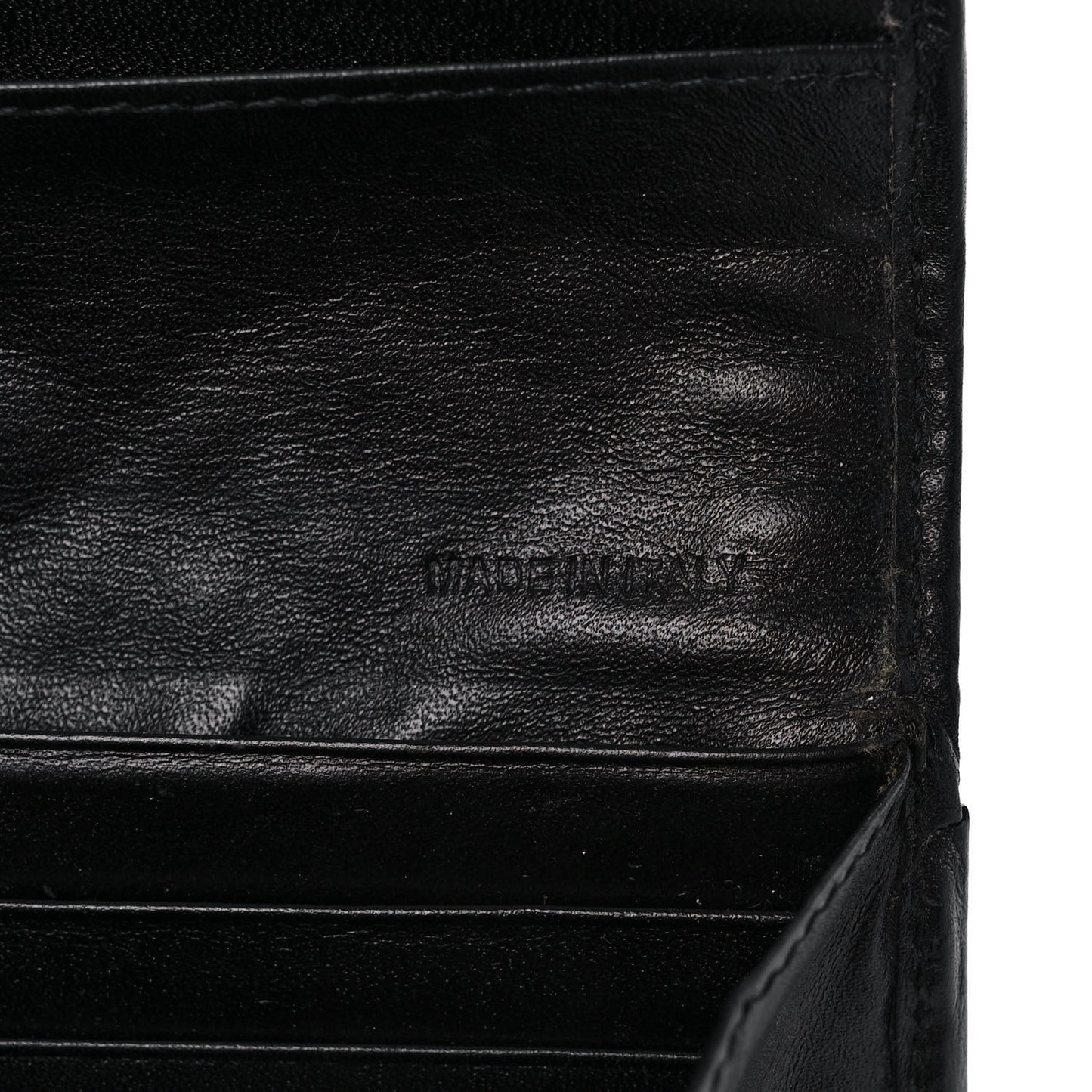 Calfskin Quilted Continental Wallet Black