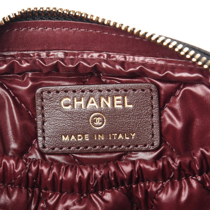 Chanel Caviar Quilted Small Curvy Pouch Cosmetic Case Black 6 of 8