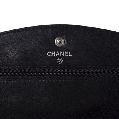 Chanel Caviar Timeless CC Wallet On Chain WOC Black 10 of 14