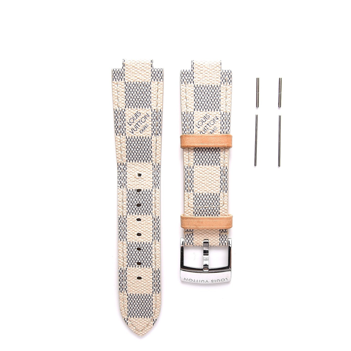 Nano Damier Azur Tambour 10mm Watch Strap