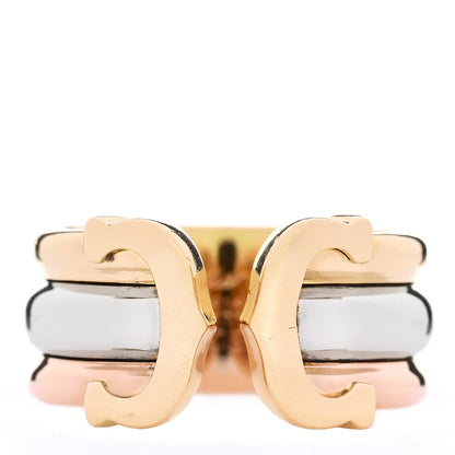 Cartier 18K Pink Yellow White Gold 8mm C De Cartier Ring 50 5.5 1 of 4